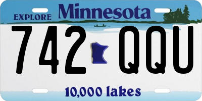 MN license plate 742QQU