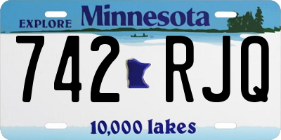 MN license plate 742RJQ