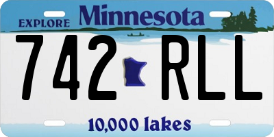 MN license plate 742RLL