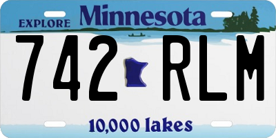 MN license plate 742RLM