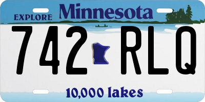 MN license plate 742RLQ