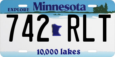MN license plate 742RLT