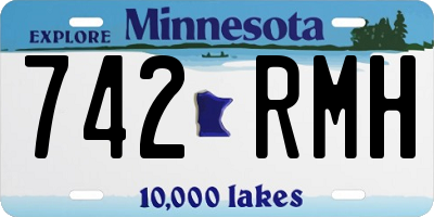 MN license plate 742RMH