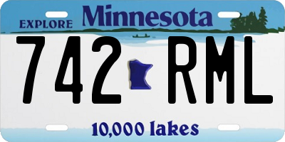 MN license plate 742RML