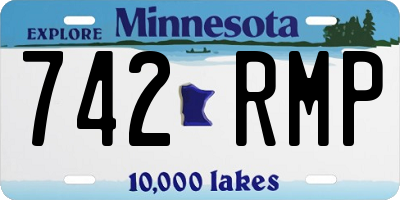 MN license plate 742RMP