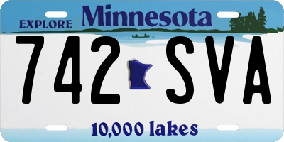 MN license plate 742SVA