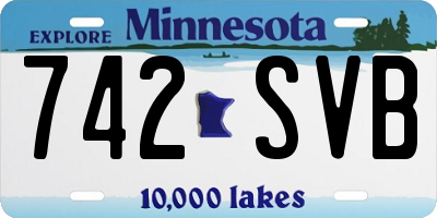 MN license plate 742SVB