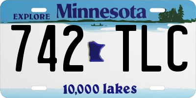 MN license plate 742TLC
