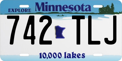 MN license plate 742TLJ