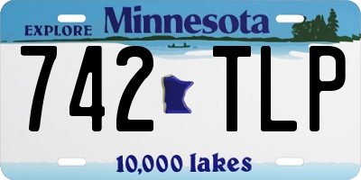 MN license plate 742TLP