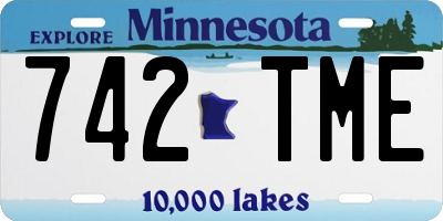 MN license plate 742TME