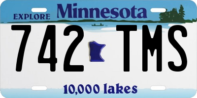 MN license plate 742TMS