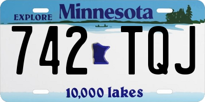 MN license plate 742TQJ