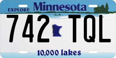 MN license plate 742TQL