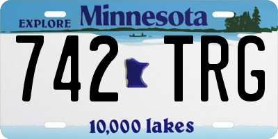 MN license plate 742TRG