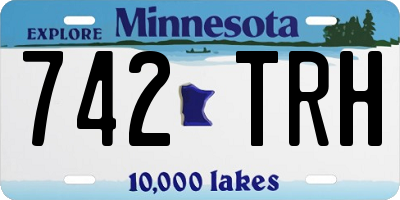 MN license plate 742TRH