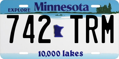 MN license plate 742TRM
