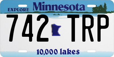 MN license plate 742TRP