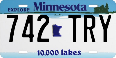 MN license plate 742TRY
