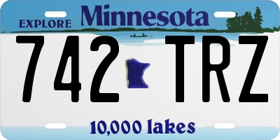 MN license plate 742TRZ