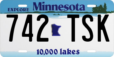 MN license plate 742TSK