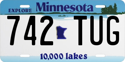 MN license plate 742TUG