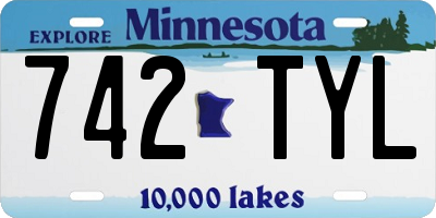 MN license plate 742TYL