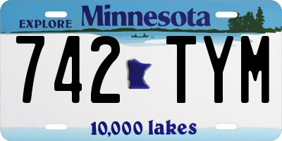 MN license plate 742TYM