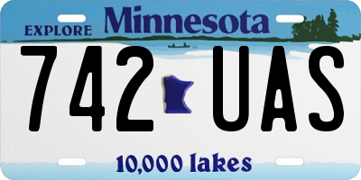 MN license plate 742UAS