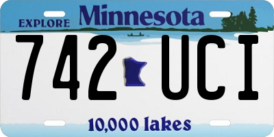 MN license plate 742UCI