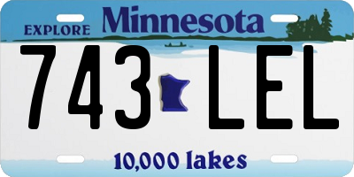 MN license plate 743LEL