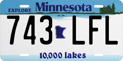 MN license plate 743LFL