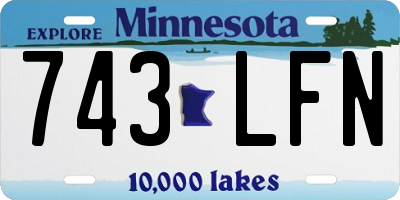 MN license plate 743LFN