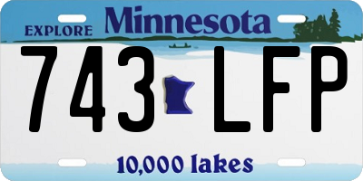 MN license plate 743LFP