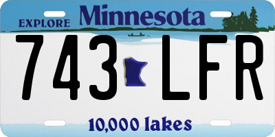 MN license plate 743LFR