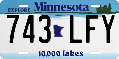 MN license plate 743LFY