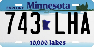 MN license plate 743LHA