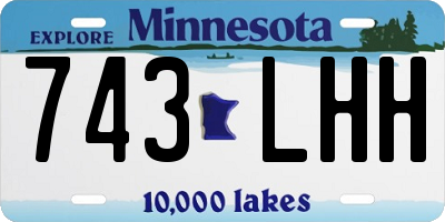 MN license plate 743LHH