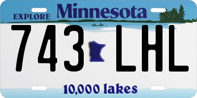 MN license plate 743LHL