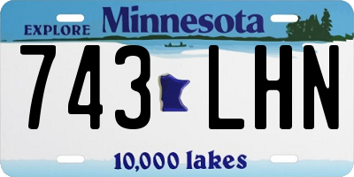 MN license plate 743LHN