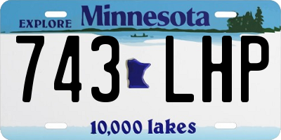 MN license plate 743LHP