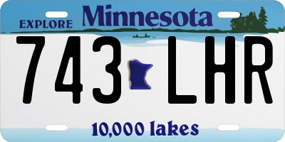 MN license plate 743LHR