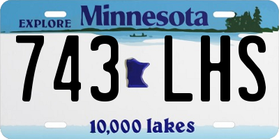 MN license plate 743LHS