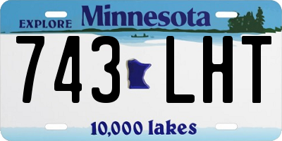 MN license plate 743LHT