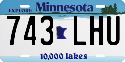 MN license plate 743LHU
