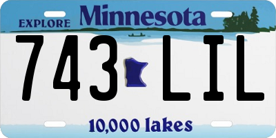 MN license plate 743LIL