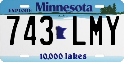 MN license plate 743LMY