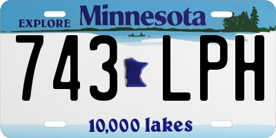 MN license plate 743LPH