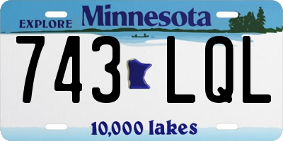 MN license plate 743LQL