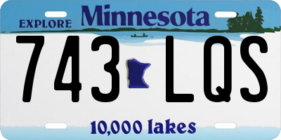 MN license plate 743LQS